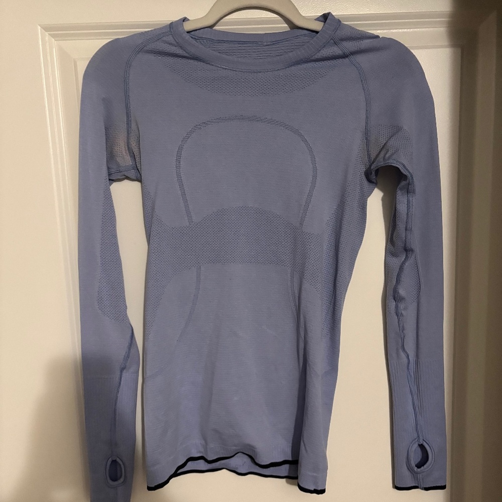 lululemon athletica Blue Long Sleeve Top